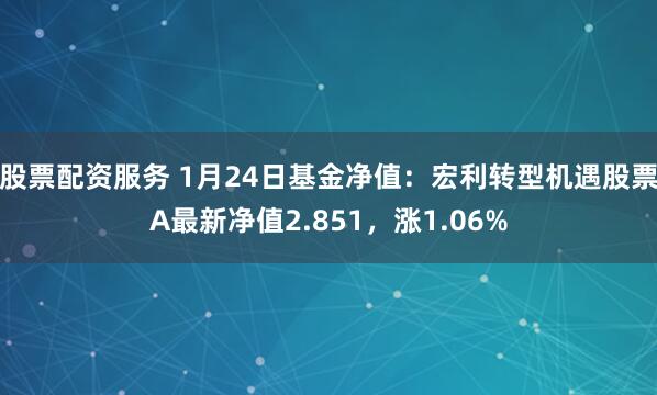 股票配资服务 1月24日基金净值：宏利转型机遇股票A最新净值2.851，涨1.06%