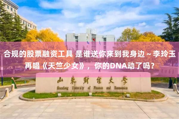 合规的股票融资工具 是谁送你来到我身边～李玲玉再唱《天竺少女》，你的DNA动了吗？